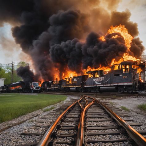 Massive Fire and Evacuations as Train Derails in Ohio Town

#Ohiotown #trainderailment Southern Trains, Train Accident, Work Accident, Limbus Company, February 3rd, Norfolk Southern, Hazardous Materials, Train Wreck, Old Trains