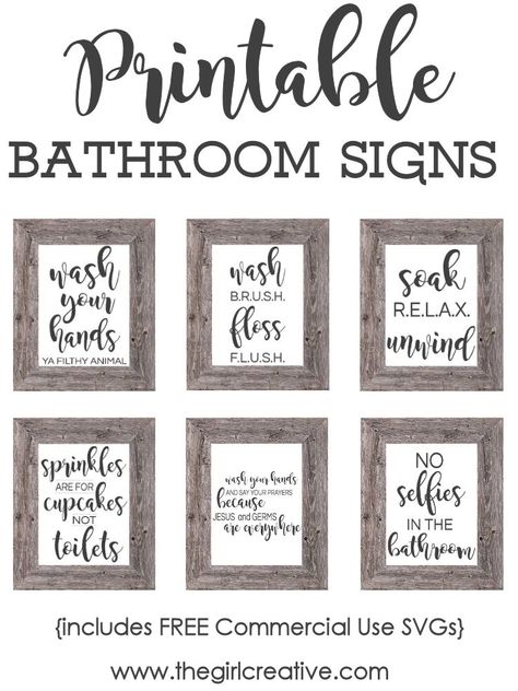 A collection of funny bathroom signs wall art. There are printable bathroom signs, DIY tutorials and some available to purchase from Amazon or Etsy. #thecraftyblogstalker #bathroomsigns #funnybathroomsigns #funnysigns #funny Bathroom Wall Signs, Papan Tulis Kapur, Printable Bathroom Signs, Diy Dream Catcher, Bathroom Projects, Bathroom Printables, Boys Bathroom, Modern Restaurant, Diy Bathroom Decor