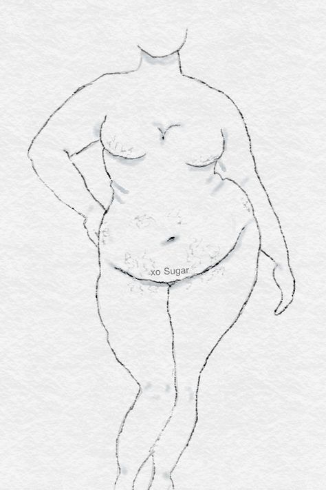 Body Size Drawing Reference, Plus Size Body Types Drawing, Body Sketches Plus Size, Plus Size Torso Reference, Plus Size Body Base Drawing, Draw Plus Size Women, Curvy Witch Drawing, Plus Size Sketch Reference, Plus Size Silloute Art