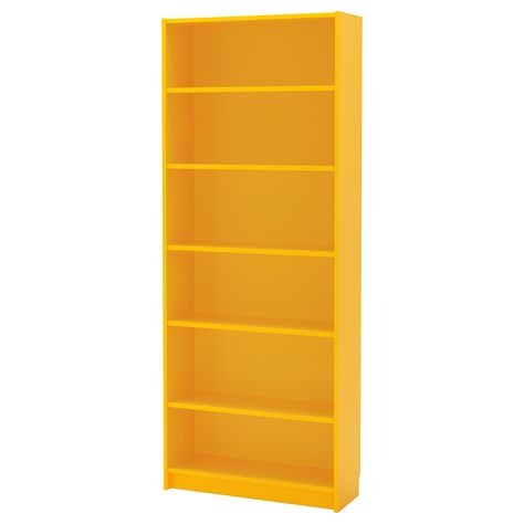 BILLY Bookcase - yellow - IKEA Ikea Storage Solutions, Billy Ikea, Shelves Display, Ikea Bookcase, Baby Room Organization, Ikea Billy Bookcase, Ikea Billy, Billy Bookcase, Trendy Sewing