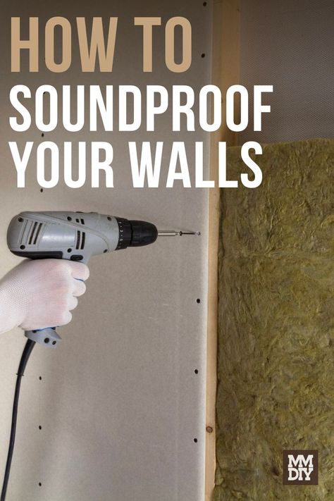 man soundproofing wall Soundproof Room Diy, Sound Proofing A Room, Soundproofing Diy, Acoustic Panels Diy, Studio Soundproofing, Music Studio Design, Soundproofing Walls, Music Room Design, Music Studio Decor