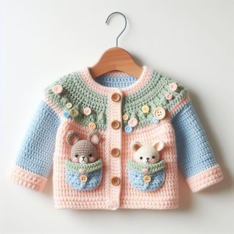 Give your little one an outfit that’s both practical and adorable with this amazing crochet sweater pattern. Baby Sweater Crochet Pattern Free, Diy Crochet Sweater, Easy Baby Knitting Patterns, Baby Jackets Pattern, Crochet Baby Costumes, Crochet Lace Scarf, Crochet Baby Sweater Pattern, Crochet Jacket Pattern, Crochet Baby Jacket