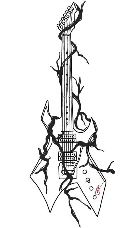 eddie munson Eddie Munson Guitar Tattoo, Heavy Metal Doodles, Rock Music Drawings Ideas, Eddie Munson Guitar Drawing, Stranger Things Tattoo Eddie, Rock Drawings Music, Metal Drawing Ideas, Classic Rock Drawings, Metal Music Tattoo Ideas