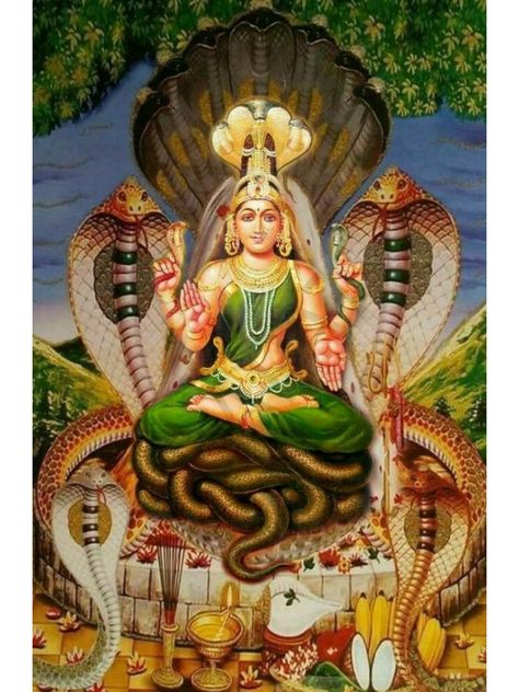 Naag Devta Images, Nagamma God, Manasa Devi Images, Manasa Devi Goddesses, Naga Devatha, Maa Manasa, Manasa Devi, Devi Images Hd, Mural Art Design