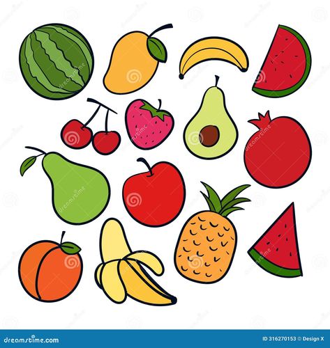 Fruit Drawing Set Vector Fruit Scribbles Doodle icons. Fruit Vector. Fruit Sketch. Fruit Doodles, Fruit Doodle, Healthy Design, Fruit Sketch, Fruit Drawing, Doodle Icons, Vegetable Illustration, Fruits Drawing, Abstract Animal Art