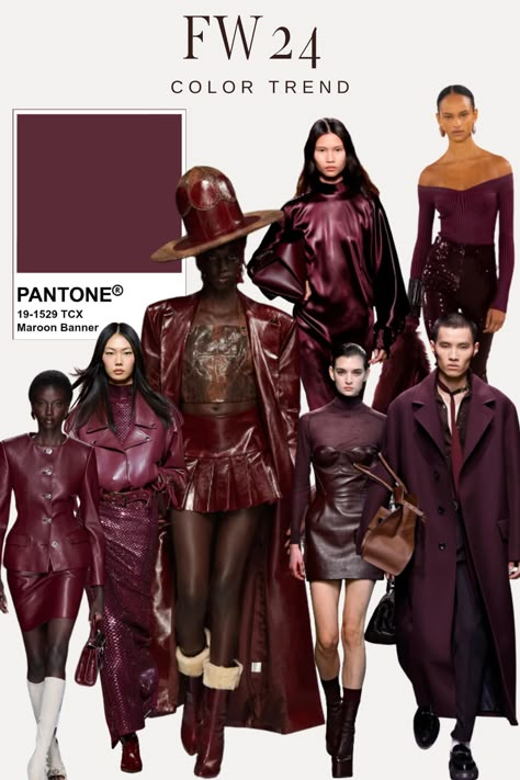 #FW24COLORTRENDS #COLORTRENDS #FALLFASHION #PANTONE #COLORTRENDSFORFALL24