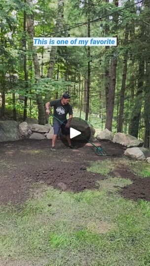 678K views · 1.5K reactions | The secret to a flat level yard. It's called a lawn leveling rake, it's designed to spread soil, sand easily & keep it level. This works great for growing grass and top dressing your lawn. This is my favorite , most used lawn tool. It's from @land.zie I have a code Ben10 to save you 10% 
#lawncare #lawnwork #lawntips #yardwork #yardmaintenance #yardleveling #lawnleveling #diylawn #diyyardwork #landscapework #landscapetools #growinggrass #grassgrowing #lawnwork #yardmaintenance #homeownership #homeprojects #homemaintenancetips #diytools #toolsaddict #diytipsandtricks #diytips #handymanservices #cottagerenovation #muskokaontario | Meyers.makes Leveling Yard, Level Yard, Lawn Leveling, Land Scaping, Colorado House, No Grass Backyard, Lawn Work, Yard Maintenance, Growing Grass