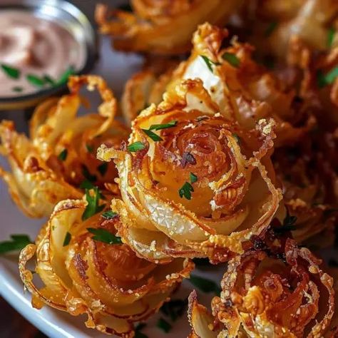 Crispy Mini Blooming Onions in Air Fryer Air Fried Onion Blossom, Baby Air Fryer Blooming Onions, Onions In Air Fryer, Mini Blooming Onions, Air Fryer Meal Prep, Airfry Recipes, Blooming Onions, Blooming Onion Recipes, Bloomin Onion