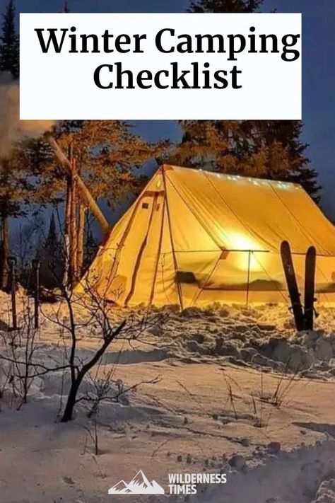 With the right winter camping checklist and a few helpful tips, you can camp comfortably even in challenging winter weather. Winter Camping Checklist, Christmas Camping, Camping Necessities, California Winter, Camping Must Haves, Comfortable Camping, Wild Camping, Harsh Winter, Winter Hacks