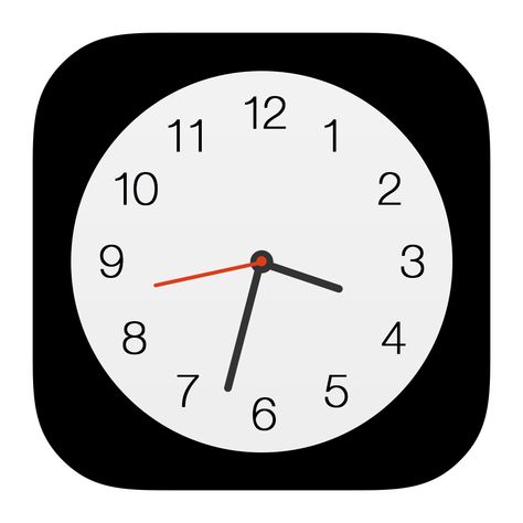 Iphone Clock, Clock Png, Purple Clock, Clock Clipart, Iphone Logo, Clock Icon, Blue Clocks, Black Clocks, Themes App