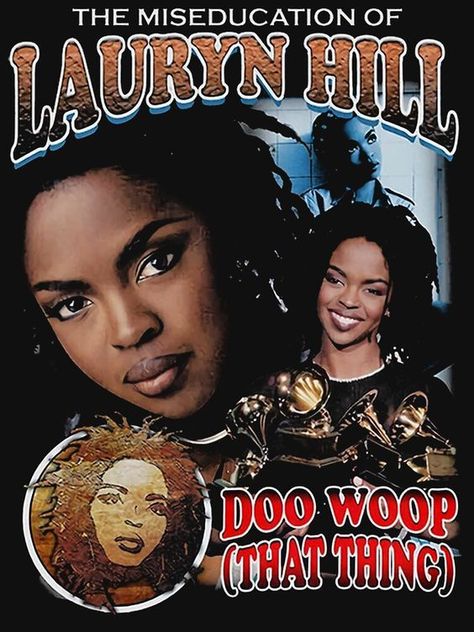 Lauryn Hill Poster Vintage, Vintage Music Posters Rap, Lauryn Hill Poster, Lauren Hill, Vintage Rap Tees, Arte Do Hip Hop, Desain Editorial, Lauryn Hill, Album Art Design