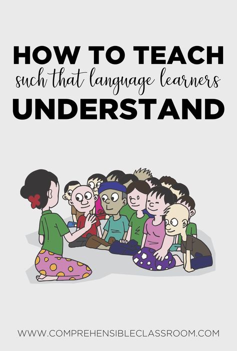 How can teachers teach in such a way that language learners understand them? Learn skills for supporting comprehension that can be used by teachers in language and content classes to support english language learners and second language learners. Eld Activities, Second Language Teaching, Teaching English Language Learners, Learn Skills, Esl Teaching Resources, Esl Lessons, French Language Learning, Spanish Language Learning, English Language Learners