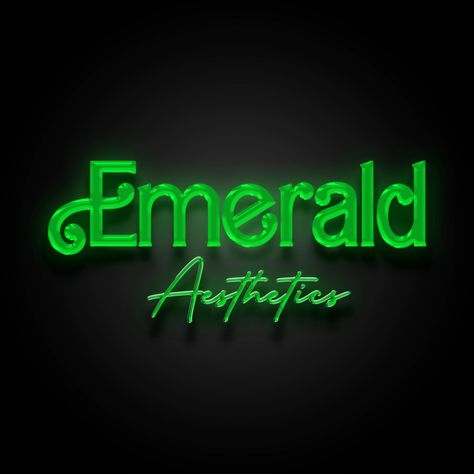 Emerald Aesthetics 💚💎 - A stunning design, green can be quite daring sometimes when it comes to logo design but we pulled it off exactly the clients requirements, in love with the final result 😍 Emerald Logo, Green Logo Design, Green Logo, Emerald Green, In Love, Emerald, Logo Design, Portfolio, Things To Come