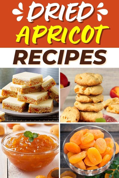 For a sweet treat, try these dried apricot recipes! From bars to cake to jam, these dishes are so easy and delicious. Uses For Dried Apricots, Dried Apricot Cake Recipe, Dried Apricot Bread Recipe, Dried Apricot Cookies Recipe, Dried Apricot Appetizer, Apricot Recipes Jam, Dry Apricot Recipes, Dried Apricot Jam, Dried Peaches Recipe