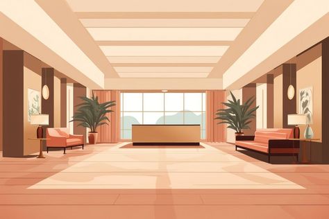 Hotel lobby architecture furniture flooring. AI generated Image by rawpixel. | premium image by rawpixel.com Hotel Lobby Architecture, Plant Aesthetic Living Room, Lobby Architecture, Living Room Illustration, Aesthetic Living Room, Plant Aesthetic, Hotel Lobby, Lobby, Wallpaper Backgrounds