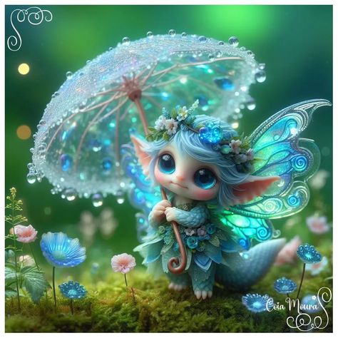 Baby Dragon Art, Magical Animals, Unicornios Wallpaper, Faery Art, Magical Images, Happy Images, Storybook Art, Little Creatures, Fairytale Fantasies