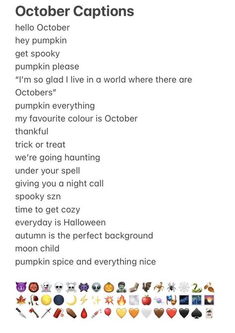 October Photo Captions, Halloween Bios For Instagram, October Recap Captions, October Dump Captions For Instagram, October Birthday Captions, September Photo Dump Captions, Halloween Bios, October Ig Captions, September Instagram Captions