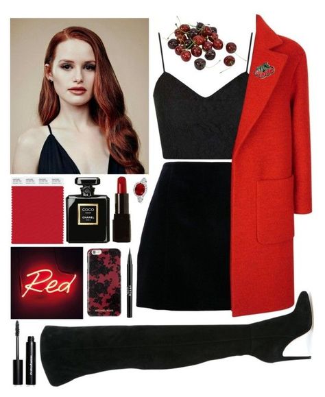 Cheryl Blossom, Red Outfit, Night Outfits, Riverdale, Books Wattpad, Blossom, Little Black Dress, Black And Red, Black Dress