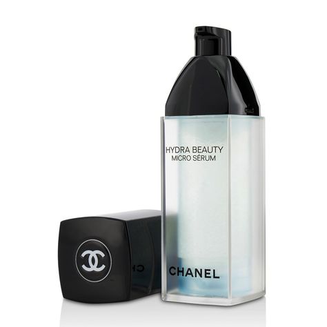 A water-light serum that delivers a revolutionary infusion of hydration. Provides 24 hours of continuous moisturizing benefits. Leaves skin deeply replenished, smooth and glowing with youth #Chanel #Luxury #Skincare #Beauty #Ad Luxury Skincare Aesthetic, Luxury Skincare Packaging, Chanel Serum, Body Collage, Chanel Skincare, Chanel Products, Chanel Hydra Beauty, Chanel Mascara, Chanel Price