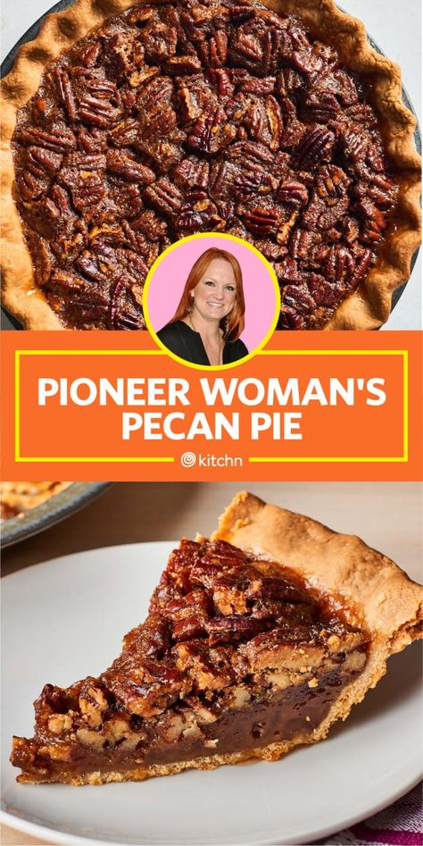 We tried the Pioneer Woman's pecan pie to see how her version of the Thanksgiving and holiday recipe compared to Alton Brown, Ina Garten and Martha Stewart. See if Ree Drummond measures up. Pioneer Woman Pecan Pie, Pioneer Woman Desserts, Pecan Pie Recipe Southern, Chocolate Pecan Pie Recipe, Chocolate Bourbon Pecan Pie, Best Pecan Pie Recipe, Pecan Pie Muffins, Homemade Pecan Pie, Pecan Pie Cake