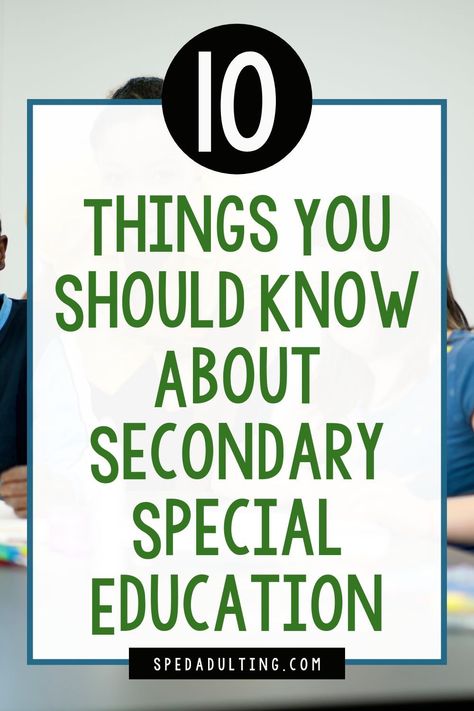 Teaching in a secondary special education classroom is just different. Secondary special education students are not the same as elementary special education students. Their needs are different. How you teach them is different and what it’s like in a secondary special education classroom is different. So here are 10 things every middle school, high school, and transition special education teacher wishes you knew about them, teaching secondary special education students, and about their students. Special School Classroom, Middle School Special Education Classroom, Special Ed High School Classroom, Middle School Classroom Decorating Ideas Special Education, High School Special Ed Classroom Setup, High School Resource Room, Middle School Resource Room, Middle School Special Education Room, High School Sped Classroom