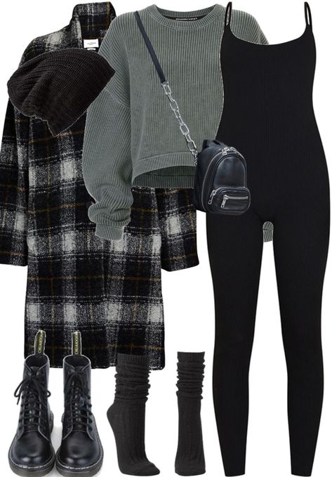 262 Outfit | ShopLook Grungy Black Outfits, Modern Emo Style, Bundled Up Winter Outfits, Cute Turtle Neck Outfits Winter, Streetwear Fashion Edgy, Cute Black Fall Outfits, Dark Aesthetic Winter Outfits, Cozy 90s Outfits, Cozy Gothic Outfits