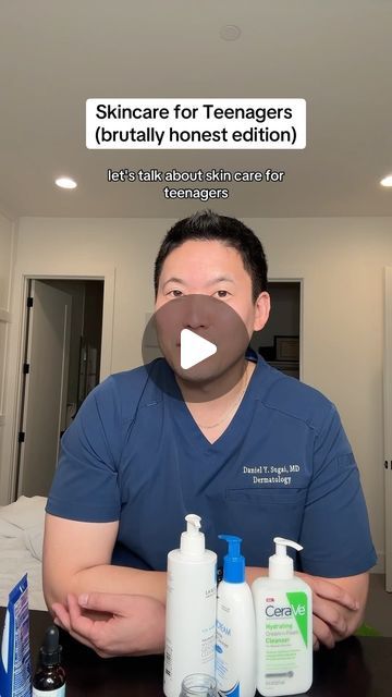 Dr. Daniel Sugai, MD, FAAD on Instagram: "I wish i could go back in time and just had a simplified daily routine like this: AM ☀️  1️⃣cleanse: optional 2️⃣moisturizer with SPF: Vanicream Cleanser at the end of the day 3️⃣have a dedicated water resistant sunscreen for face and body for sports! Blue Lizard mentioned here   PM 🌕: 1️⃣cleanse (not optional): CeraVe, La Roche Posay or Vanicream- choose just one! 2️⃣Moisturizer: Cetaphil is good for face and body  No, you don’t need Vitamin C, niacinamide, HA or exfoliating serums!  Cheers to healthier skin!  #affordableskincare #skincareroutineforteens #skincareforteens #dontdoit #skincaretrends" Boys Skin Care Routine, Teen Skin Care Routine, Vanicream Cleanser, La Roche Posay Skincare Routine, Best Moisturizer For Face, Best Sunscreen For Face, Sunscreen For Men, Skin Care Routine For Teens, Good Sunscreen For Face