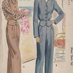 White Bond Paper, 1940s Fashion Women, 1940s Women, 1940s Suit, Fashion 1940s, Vintage Fashion 1950s, Bond Paper, 20th Century Fashion, Vintage Dress Patterns