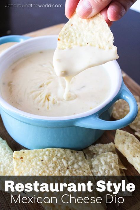 Dip And Chips, Mexican Cheese Dip, Healthy Sauce, Cheese Dip Mexican, White Cheese Dip, Tortilla Chip, Cheese Dip Recipes, Queso Dip, Mexican Cheese