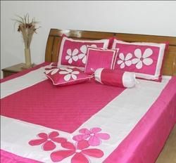 Bed Sheets Design, Ribbon Embroidery Designs, Draps Design, Bed Sheet Painting Design, Work Bed, Bed Cover Design, Designer Bed Sheets, Designer Bedding, Embroidered Bedding