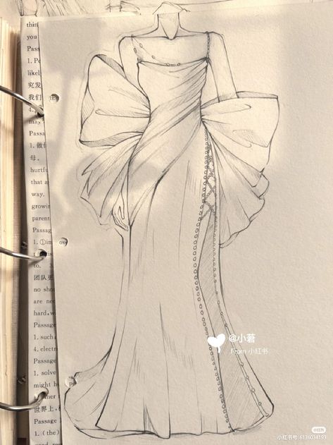 Dress Idea Sketch, Aesthetic Dress Design Drawing, Aesthetic Dress Design Sketch, 1950s Fashion Sketches, Fashion Inspo Sketch, Fashion Drawing Dresses Sketches Art, Drawing Of Dresses Sketches, Aesthetic Dress Sketch, Sketch Outfit Ideas