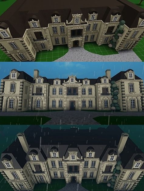 Bloxburg Chateau House, Bloxburg Fancy Mansion Exterior, Bloxburg Haunted Mansion Layout, Bloxburg Classic Mansion, Bloxburg House Ideas Exterior Old Money, Bloxburg House Layouts 2 Story Victorian, Victorian Manor Bloxburg, Bloxburg 1800s House, Bloxburg Midevil House