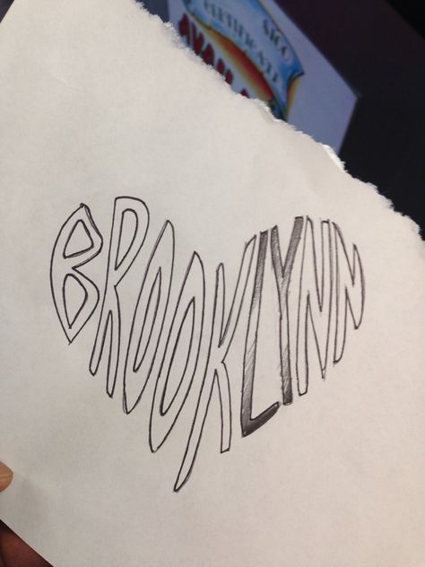 Tattoo idea for my daughter brooklynn Brooklyn Name Tattoo, Brooklyn Tattoo Ideas, Bridge Tattoo, Brooklyn Tattoo, Name Drawings, Tat Ideas, Name Tattoo, Name Tattoos, For My Daughter