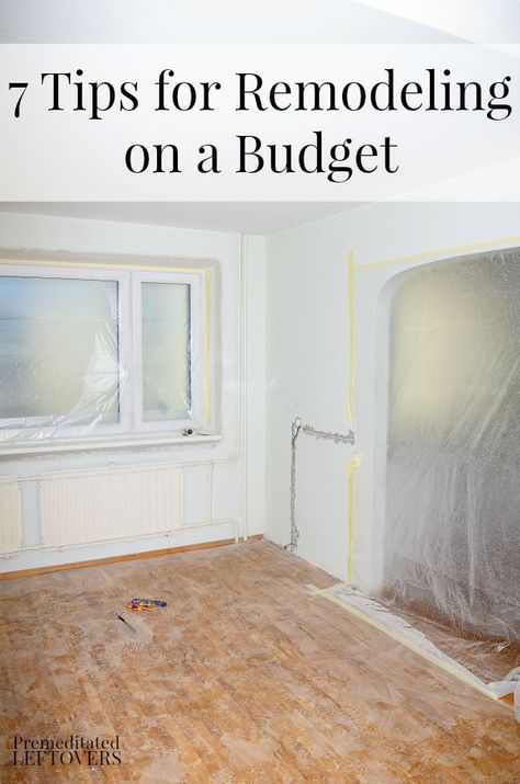 7 Tips for Remodeling on a Budget - These tips for remodeling on a budget can help you improve your home without blowing your budget. Small Bedrooms, Remodeling On A Budget, Easy Home Improvement Projects, Budget Remodel, Budget Kitchen Remodel, Easy Home Improvement, Revere Pewter, Mobil Home, Diy Remodel