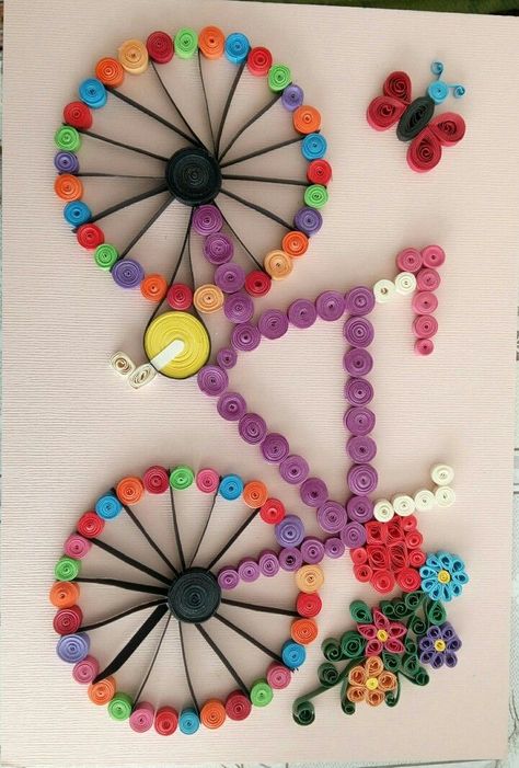 Diy Quilling Crafts, Paper Quilling Cards, Origami And Quilling, Paper Quilling Patterns, Quilled Paper Art, Quilled Creations, Quilling Jewelry, Quilling Craft, Bottle Cap Crafts