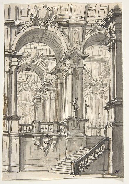 Architecture Drawing Art, Ink Brush, Stage Set, Arte Fantasy, Architecture Sketch, Book Art Drawings, Sketchbook Art Inspiration, Art Inspiration Drawing, Vintage Wall