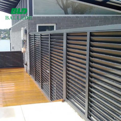 Ikea Privacy Screen, Aluminum Fence Privacy, Privacy Slats, Aluminium Shutters, Farmhouse Blinds, Ikea Blinds, Vertical Window Blinds, Indoor Blinds, Fence Privacy