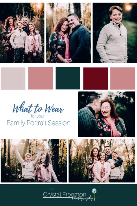 Pink And Green Fall Outfit, Pink Christmas Family Photos, Pink And Green Family Photo Outfits, Green Family Photos, Fall Photoshoot Family, Family Christmas Pictures Outfits, Fun Family Pictures, Christmas Pictures Outfits, Family Portrait Outfits