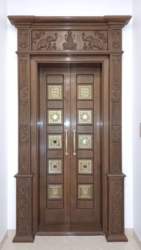 Pooja Room Double Door Designs, Puja Door, Pooja Stand, Mandir Door, Pooja Design, Pooja Room Door, Main Door Design Photos, Pooja Door, Pooja Door Design