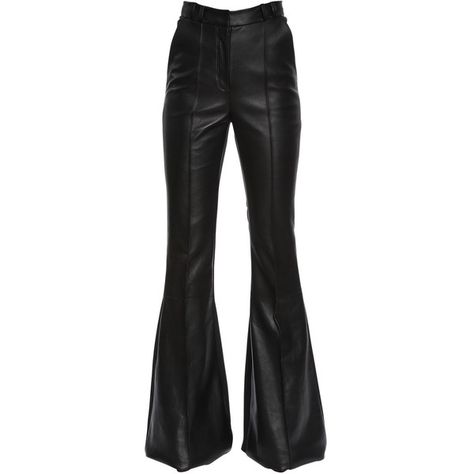 David Koma Women Flared Leather & Stretch Cady Pants ($2,285) ❤ liked on Polyvore featuring pants, bottoms, black, stretch leather pants, stretchy leather pants, lining pants, pleated pants and leather pants Black Flare Leather Pants, Black Leather Pants Women, Leather Pants Flare, Black Pants Leather, Black Leather Flare Pants, Flared Black Pants, Flared Leather Pants, Flare Leather Pants, Leather Black Pants