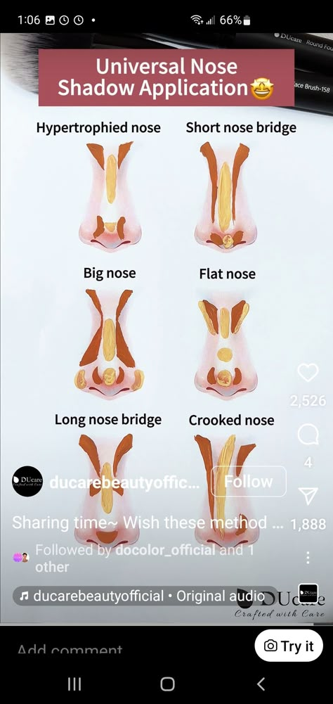 Deviated Nose Contouring, Contour Guide Nose, Nose Contour Placement, Highlight Nose Tip, Dorsal Hump Nose Contour, Flat Wide Nose, How To Contour Aquiline Nose, How To Cover Moles With Makeup, Contour Roman Nose