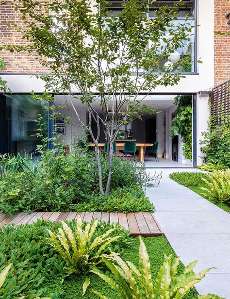 Urban Garden Design, Back Garden Design, London Garden, Contemporary Garden, City Garden, Flowers Wallpaper, Small Garden Design, Courtyard Garden, Back Garden