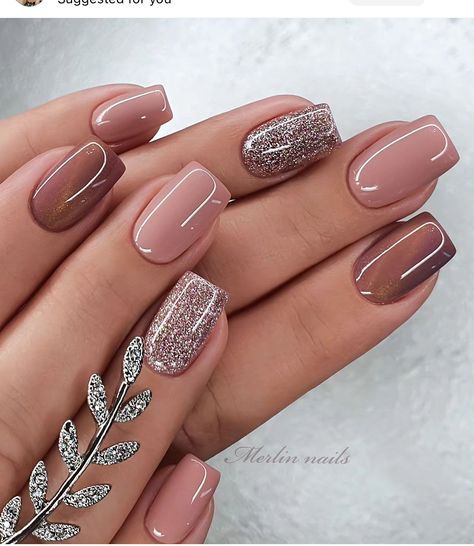 Short Square Nail Designs, Mauve Nails, Thanksgiving Nail Art, Simple Fall Nails, Square Nail, Square Nail Designs, Short Square Nails, Pretty Nail Art Designs, Thanksgiving Nails