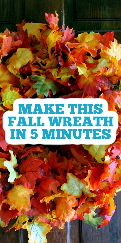 Maple Leaf Wreath Diy, Fall Leaves Wreath Diy, Diy Easy Fall Wreath, How To Make A Fall Wreath, Leaf Wreath Diy, Thanksgiving Wreaths Diy, Hickory Leaf, Fall Leaf Wreath, Rustic Trellis