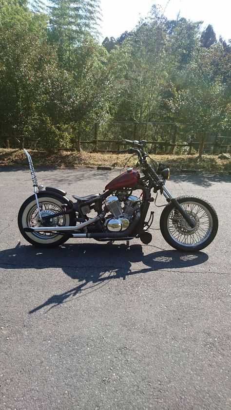 Honda Steed 400 Bobber, Steed 400 Bobber, Honda Shadow Bobber, Demon Car, Honda Steed, Shadow Bobber, Honda Cruiser, Motorcycle Baby, Yamaha Virago