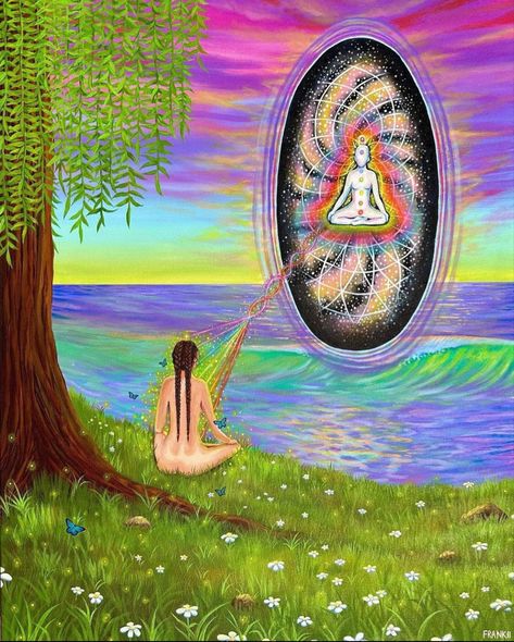 Soul Being Sucked Out Art, Higher Self Illustration, Spiritual Mind Art, 2024 Vision Board Spirituality, Healing Energy Art Spiritual, Spiritual Realm Art, Spiritual Wallpaper Laptop Hd, Spiritual Animal Art, Sacred Art Spirituality