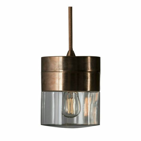 Chapeau Suspension Pendant / 3 Finishes - Creative Lighting Solutions Copper Hanging Lights, Copper Pendant Lights, Sea Gull Lighting, White Pendant Light, Copper Glass, Pendant Lights & Chandeliers, Copper Tubing, Kitchen Lighting Fixtures, Hanging Light Fixtures