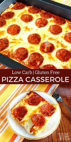 Gluten Free Pizza Casserole, Pizza Casserole Low Carb, Low Carb Pizza Casserole, Gluten Free Crust, Low Carb Casseroles, Low Carb Snack, Keto Casserole, Pizza Casserole, Resep Diet