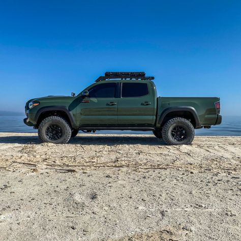 Green Toyota, Overland Tacoma, Toyota Tacoma Mods, Tacoma Mods, Toyota Accessories, Tacoma World, Tacoma Truck, Dream Trucks, Truck Mods