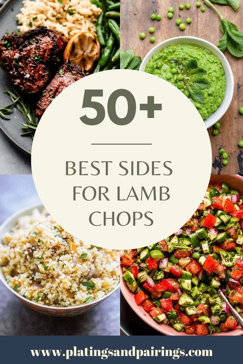 Easter Lamb Chops, Easter Lamb Side Dishes, Easter Side Dishes With Lamb, What To Cook With Lamb Chops, Lamb Chop Sides Recipes, Meals With Lamb Chops, Easter Sides With Lamb, What To Eat With Lamb Chops, Lamb Bbq Recipes